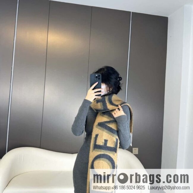 LOEWE new product gradual change wool mohair scarf