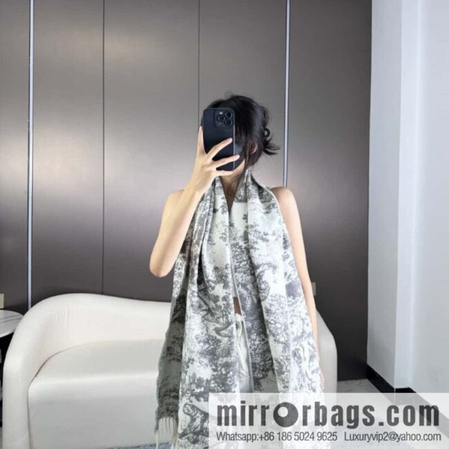 DIOR Sauvage printed scarf