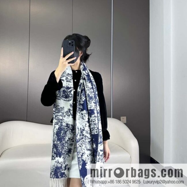 DIOR Sauvage printed scarf