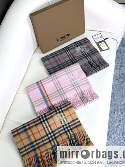 a1700501743237_1121-800x800bcvvk1ezis420990_20250625212536.jpg Burberry Scottish Rainbow High-end Pure Cashmere Textured Scarf