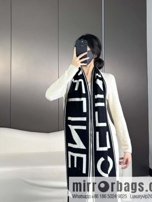 a1703527962163_6820-800x8005qecgxdstzm8387_20250625135337.jpg CHANEL imported wool cashmere yarn, black and white scarf