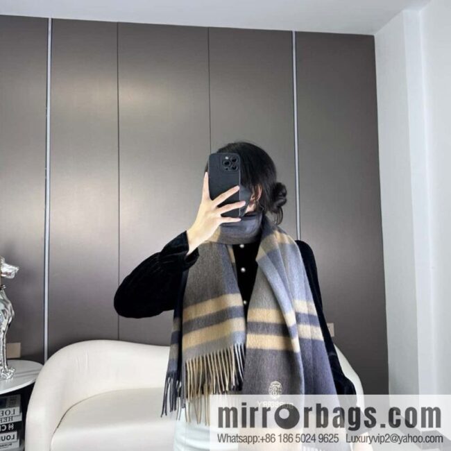 Burberry 2024 counter latest water ripple earth standard top cashmere shawl scarf