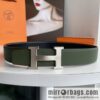 Hermes 2021 New Element Elegant Men\'s 3.8cm Belt