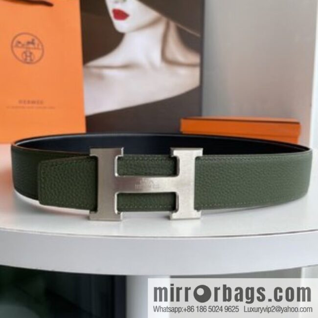 Hermes 2021 New Element Elegant Men\'s 3.8cm Belt