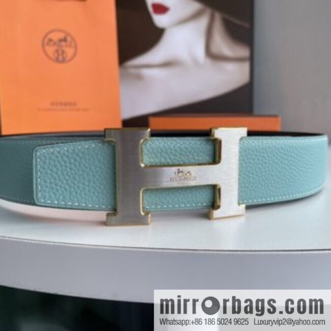 Hermes 2021 New Element Elegant Men\'s 3.8cm Belt
