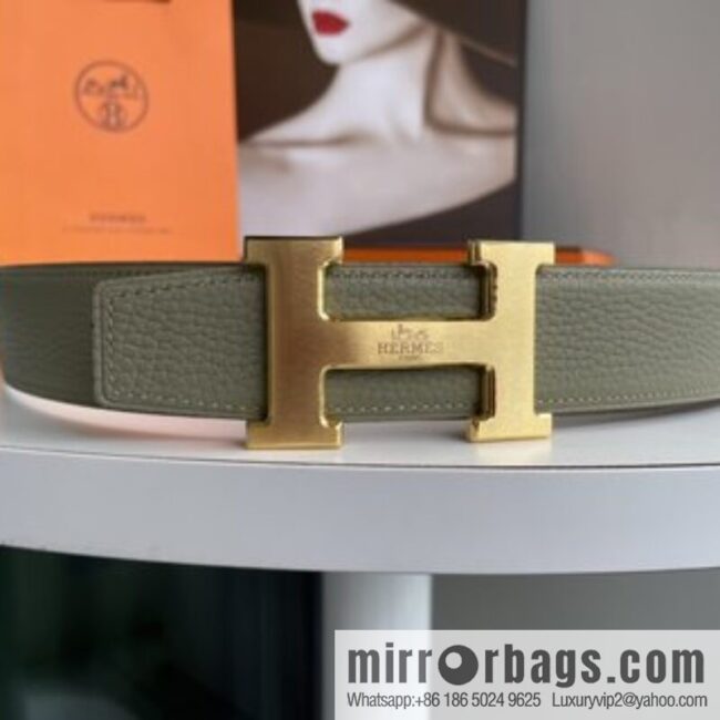 Hermes 2021 New Element Elegant Men\'s 3.8cm Belt
