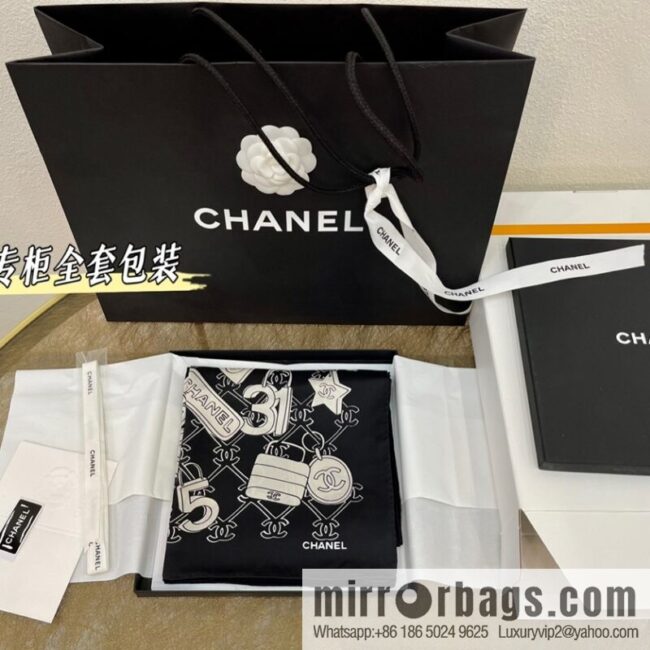 Chanel spring and summer new 100% silk scarf