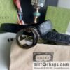 Gucci/Gucci Men\'s Interlocking Double G Metal Buckle Belt