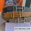 HERMES, original order quality high quality men\'s 38mm width belt