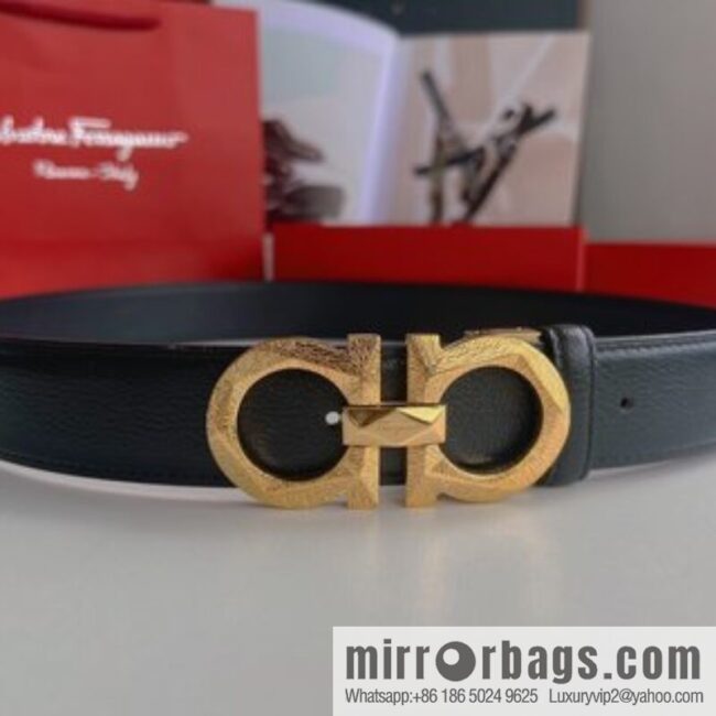 Ferragamo Ferragamo, a selection of high-quality materials for men\'s business 3.5cm belt