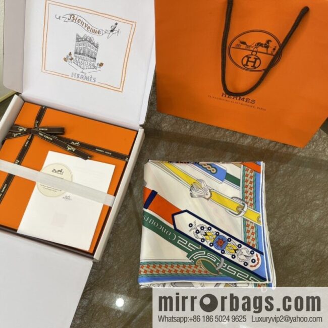 Hermes \"Stirrrup Competition\" 100% silk square scarf