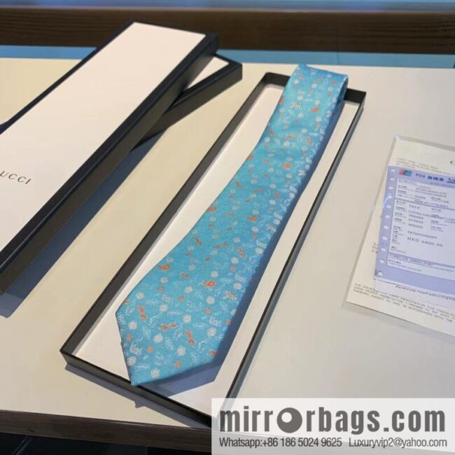 GUCCI Gucci 100% Top Jacquard Silk Tie