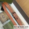 Gucci Gucci, double G counter new double-sided first-layer cowhide pure copper hardware electroplated 3.5cm belt