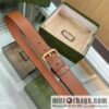 Gucci Gucci, double G counter new double-sided first-layer cowhide pure copper hardware electroplated 3.5cm belt