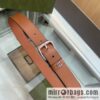 Gucci Gucci, double G counter new double-sided first-layer cowhide pure copper hardware electroplated 3.5cm belt