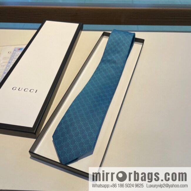 GUCCI Gucci interlocking G-pattern silk tie