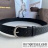 Bottega Venta Intrecciato Woven Men\'s 3.5cm Belt