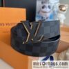 LV/Louis Vuitton, iconic LV Initiales logo men\'s 40mm belt