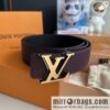 LV/Louis Vuitton, iconic LV Initiales logo men\'s 40mm belt