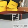 FENDI Fendi FF logo exquisite craftsmanship metal buckle first layer cowhide belt 4.0cm
