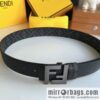FENDI Fendi, double negative ion metal buckle printed fabric cowhide bottom lining 4.0cm width