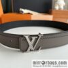LV/Louis Vuitton Monogram lnitiales Color. Blocks Double Sided Belt 40mm