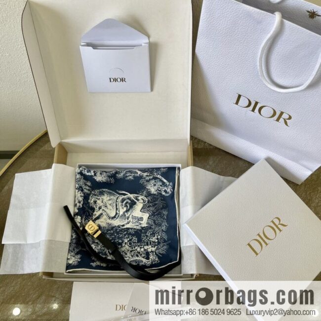 Dior 100% mulberry silk jungle tube top silk scarf