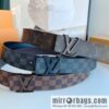 LV/Louis Vuitton Monogram Canvas. Damier Canvas Men\'s Belt