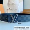 LV/Louis Vuitton Monogram Canvas. Damier Canvas Men\'s 40mm Belt