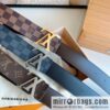 LV/Louis Vuitton Monogram Canvas. Damier Canvas Men\'s 40mm Belt