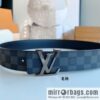 LV/Louis Vuitton Monogram Canvas. Damier Canvas Men\'s 40mm Belt