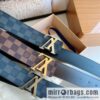 LV/Louis Vuitton Monogram Canvas. Damier Canvas Men\'s 40mm Belt