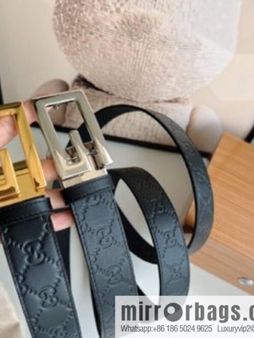 i1659399634_4966_0-800x800q40pcgqowpk63950_20250630104748.jpg Gucci Gucci G-shaped metal rotating clip buckle, with the first layer of cowhide embossed texture belt 3.5mm