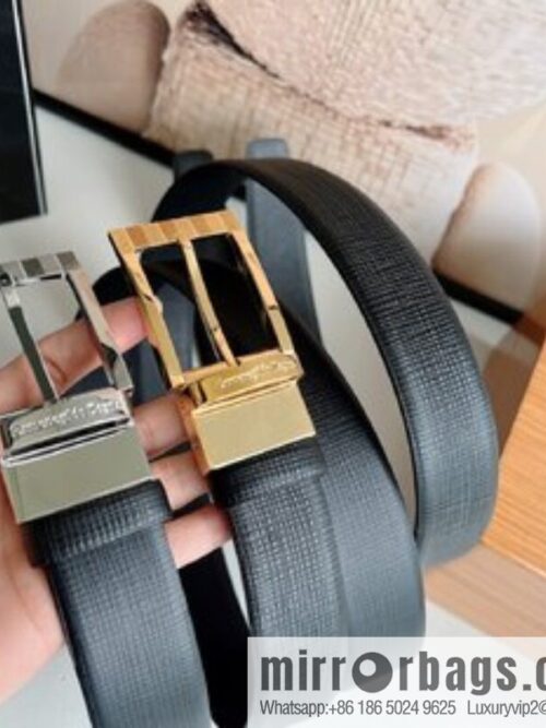 Ermengildo. Zein Zegna men\'s business leisure rotating pin buckle imported first layer cowhide belt 3.5cm