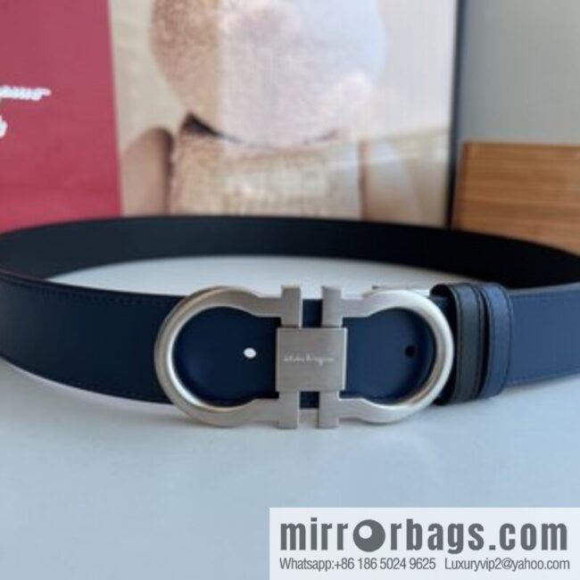 i1660705028_1295_0-800x800vssvfide1cm63586_20250630102744.jpg Ferragamo Ferragamo, Exquisite 8-Figure Metal Clip Buckle Men\'s 3.5cm Belt