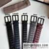 BV Baodian, imported calfskin woven small squares become a typical logo 3.5cm belt