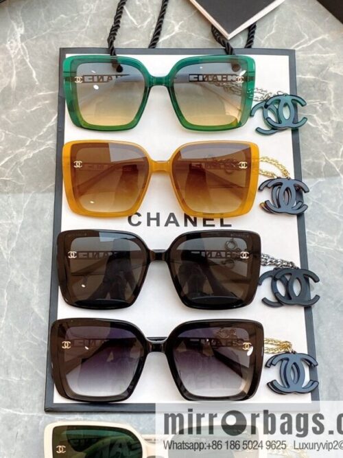 Chanel double C iconic logo women\'s sunglasses