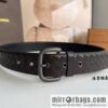 BV Baodian, imported calfskin woven small squares become a typical logo men 3.5cm.