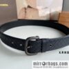 BV Baodian, imported calfskin woven small squares become a typical logo men 3.5cm.