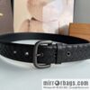 BV Baodian, imported calfskin woven small squares become a typical logo men 3.5cm.
