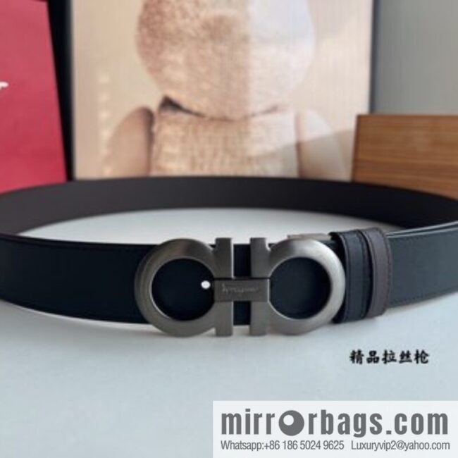Ferragamo Ferragamo, Fortune 8-figure buckle belt 3.5cm