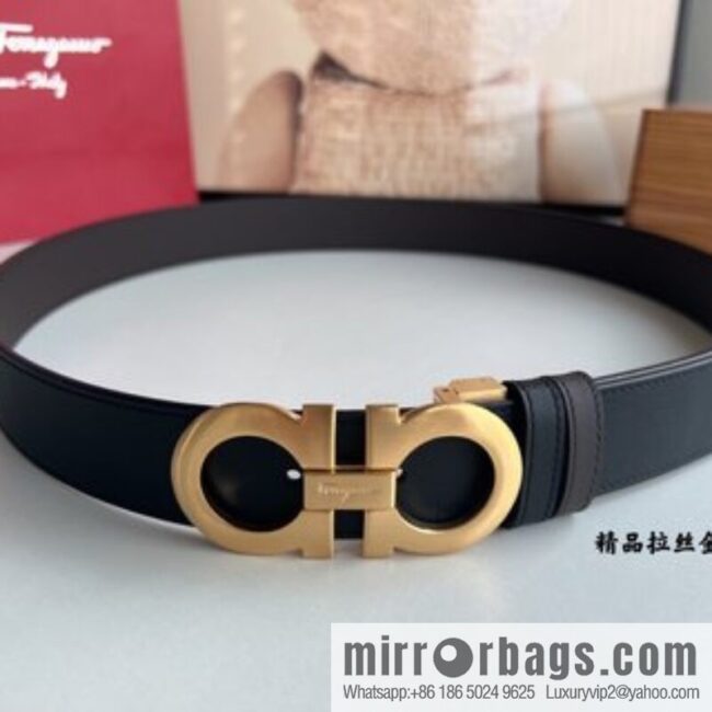 Ferragamo Ferragamo, Fortune 8-figure buckle belt 3.5cm