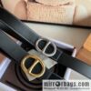 Hermès, hollow metal buckle, double-sided delicate cowhide belt 38mm