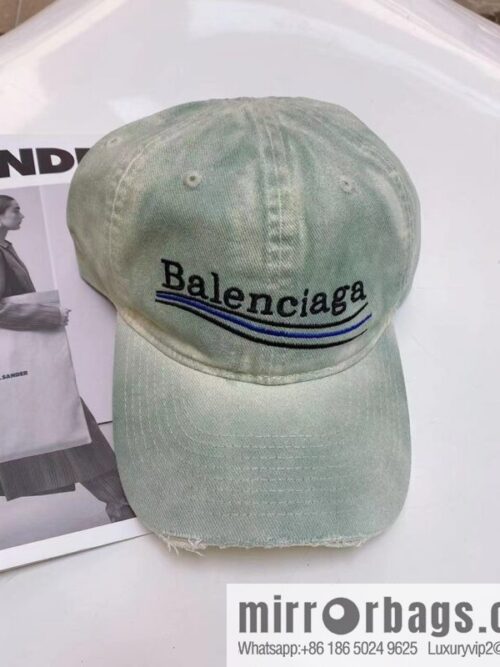 BALENCIAGA Balenciaga\'s new shampoo gray brim letter logo baseball cap