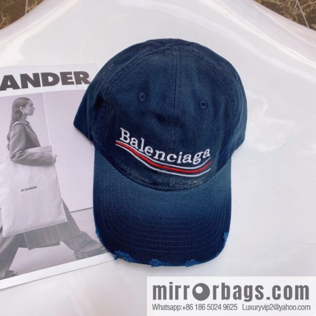 BALENCIAGA Balenciaga\'s new shampoo gray brim letter logo baseball cap