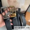 Zegna ZEGNA exquisite metal pin buckle first layer cowhide belt 3.5cm