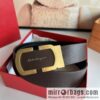 Ferragamo Ferragamo, double-sided belt with soft and delicate first layer cowhide material Men\'s 3.5cm belt