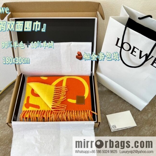 LOEWE Unisex Graffiti Double Sided Scarf