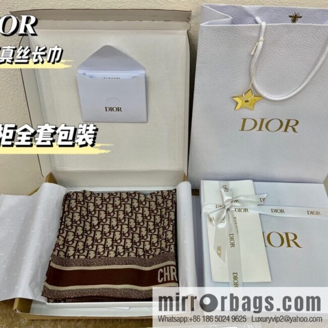Dior Oblique printed double silk towel