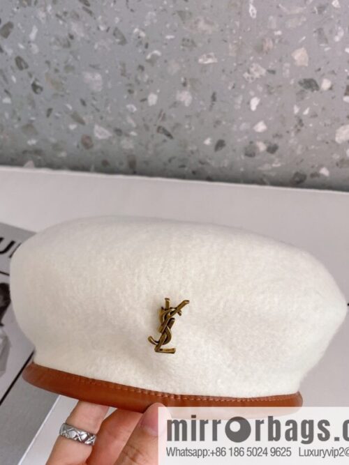 YSL Saint Laurent 2022 new wool simple beret